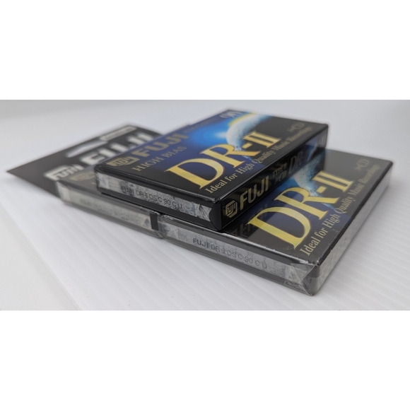 Fuji DR-II 90 Minute High Bias Blank Type II Audio Cassette Tapes 3 - Picture 6 of 6